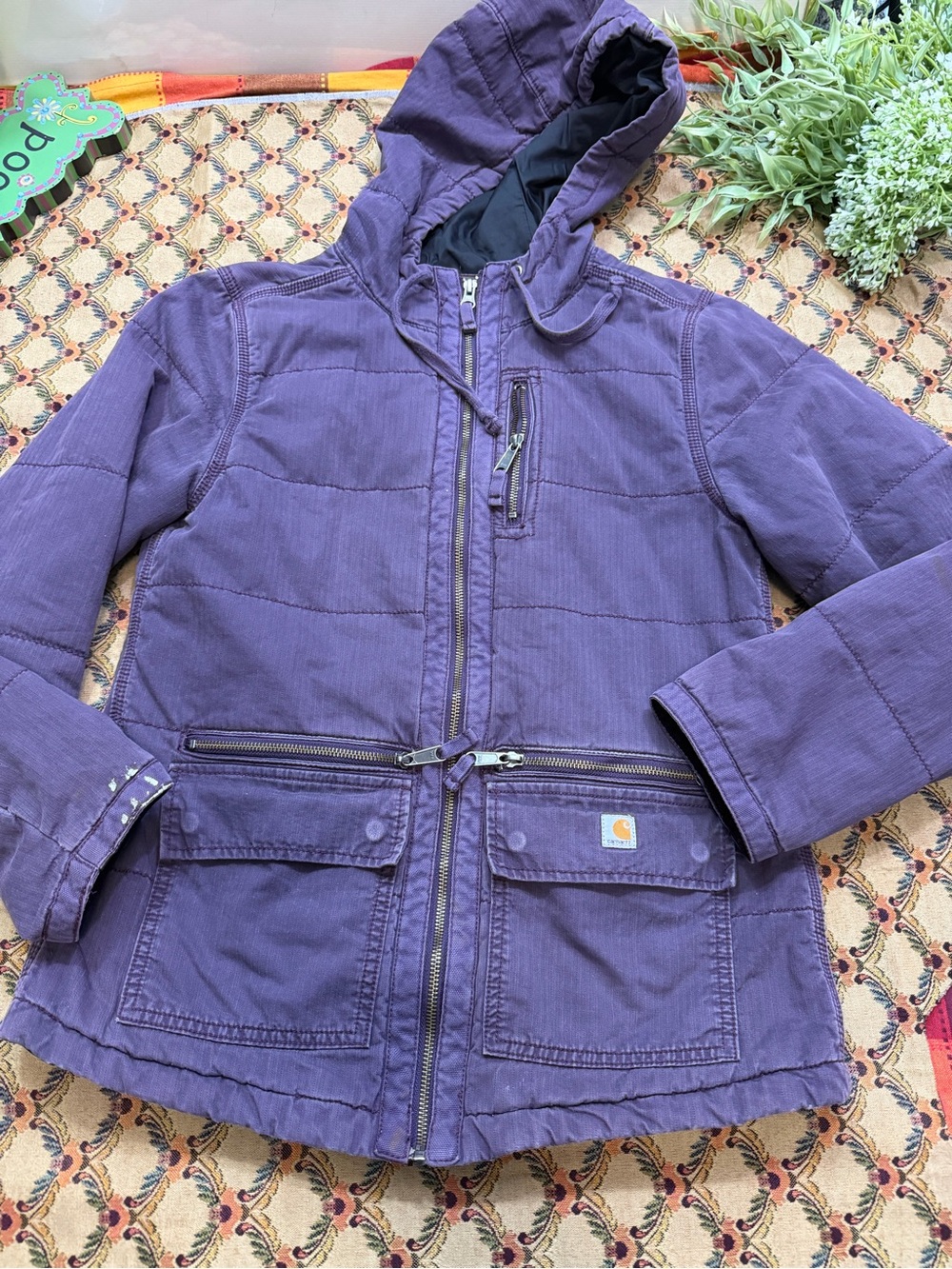 Carhartt vintage Purple Hooded Coat